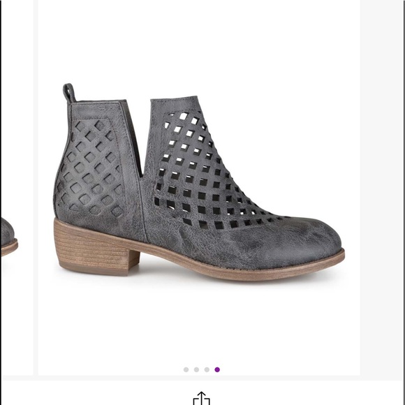 Gray Cutout Bootie - Picture 1 of 4